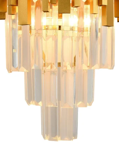Бра VERTIGO 81440/1W GOLD Natali Kovaltseva прозрачный золотой на 2 лампы, основание золотое в стиле классический  фото 3